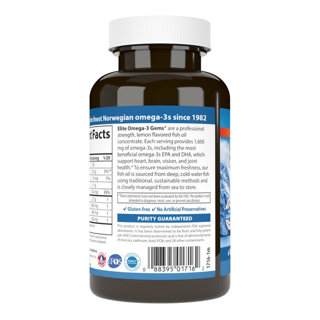 Elite Omega 3 Gems 120 softgels - Image 3