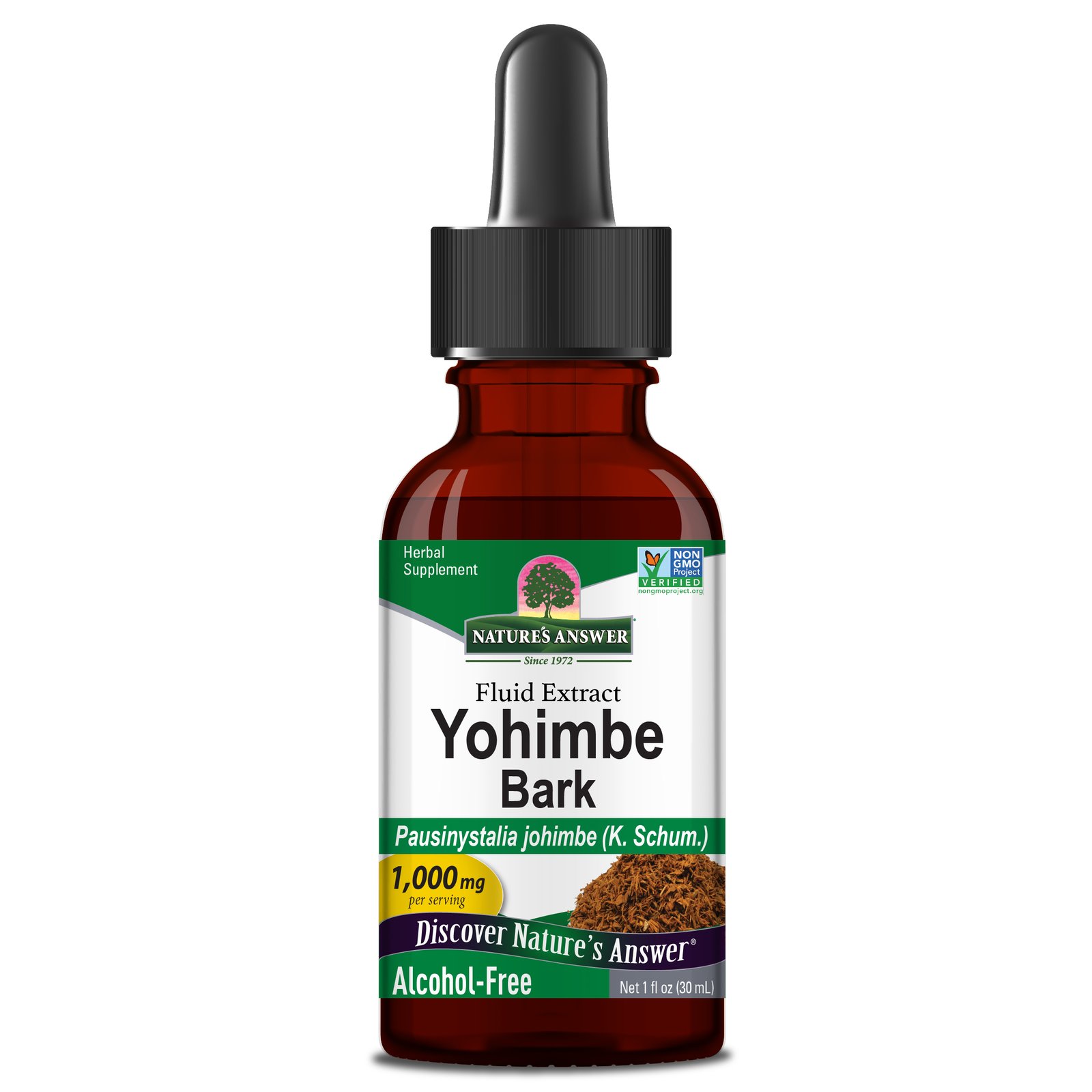 Yohimbe Bark 1oz Alcohol Free