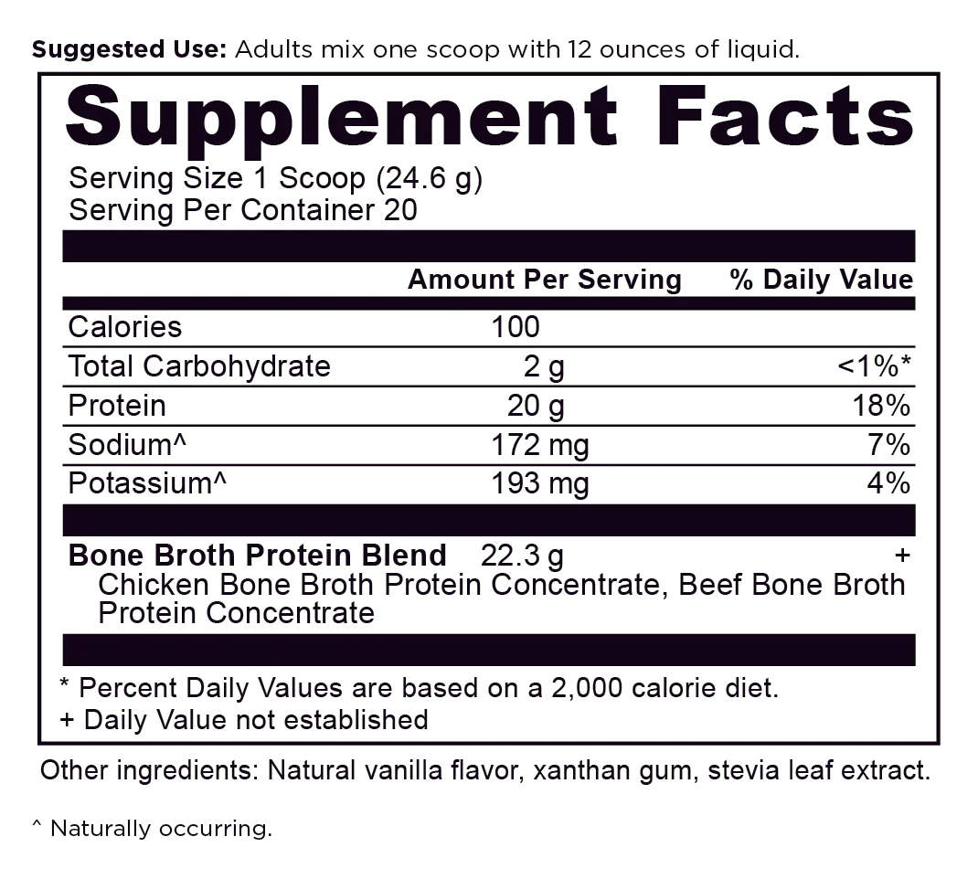 Bone Broth Protein - Vanilla - Image 2
